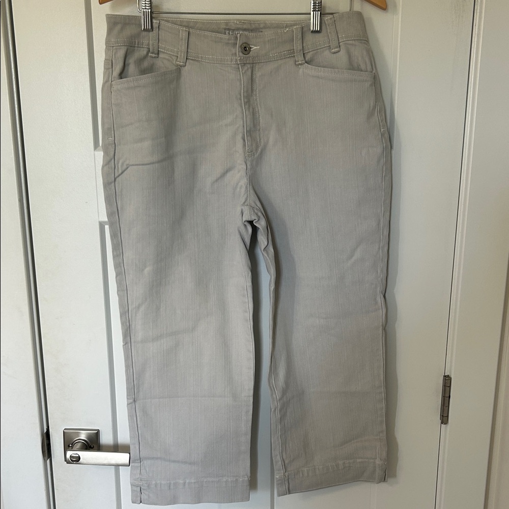 Chico's Soft Gray Ankle Jeans